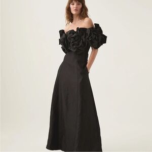 AJE Etta Midi Dress Black